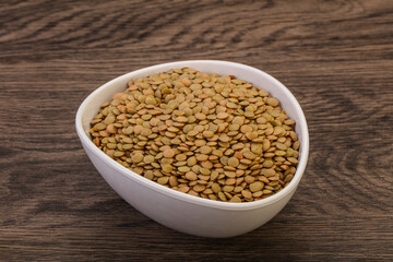 Vegan cuisine - Dry lentil heap