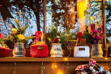 Happy new year, merry christmas and Valentine’s day, greeting card, gift packages.