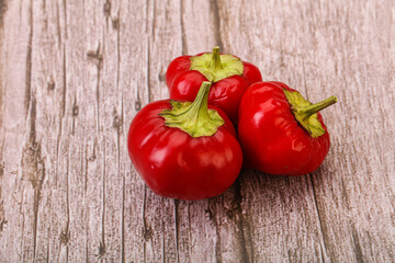 Red hot spicy cherry pepper