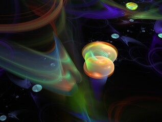 Imaginatory fractal background Image