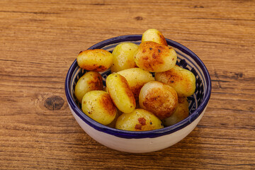 Roasted baby potato in the bowl