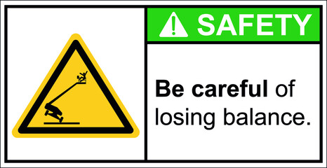 Beware of the cable car lifts in balance,Safety Sign