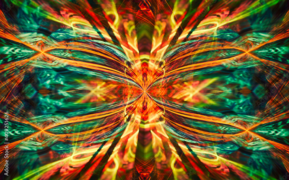 Poster abstract illustration background image patterns in the form of lines and geometric shapes intersecti