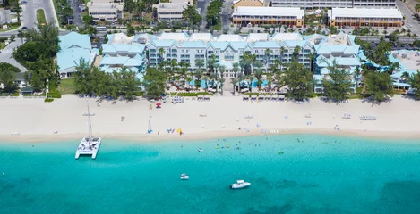 Photo sur Plexiglas Plage de Seven Mile, Grand Cayman Aerial view of coastline of Grand Cayman, Cayman Islands ,Caribbean