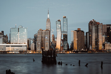 city skyline tower morning new York skyscrapers Manhattan usa beautiful 