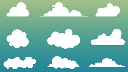 Cloud options | Each cloud element is placed in different layers for ease of use.