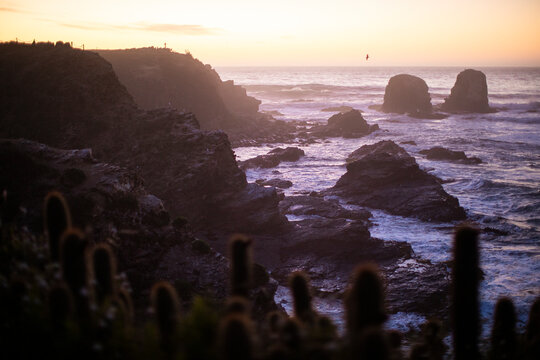 Sunset at Punta de Lobos, Pichilemu, Chile