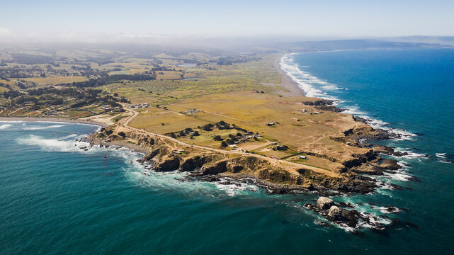 Aerial View of Punta de Lobos, Pichilemu Chile