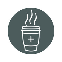 Coffee cup to go icon, Coffee to go line icon