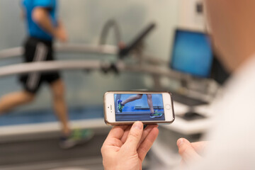 biomechanical stride analysis, on treadmill