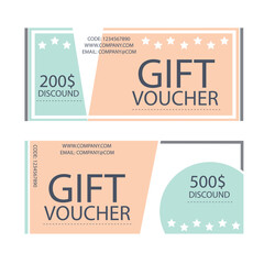 Classic vintage gift voucher template