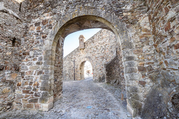 Fototapeta na wymiar Double gates leading to town of Marvao, Alentejo, Portugal