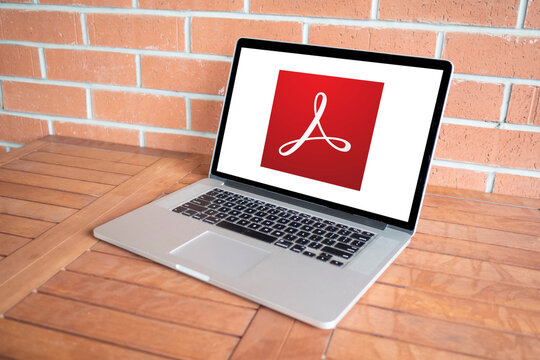 Adobe Acrobat logo editorial illustrative