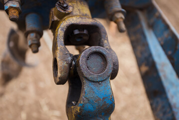 detail of an rusty lock