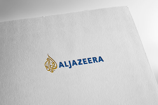 Aljazeera logo editorial illustrative