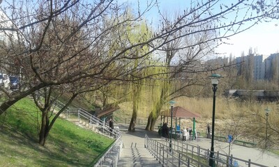 early spring in the park