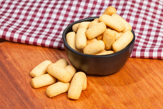 Traditional Colombian gastronomy of achiras del huila snacks.