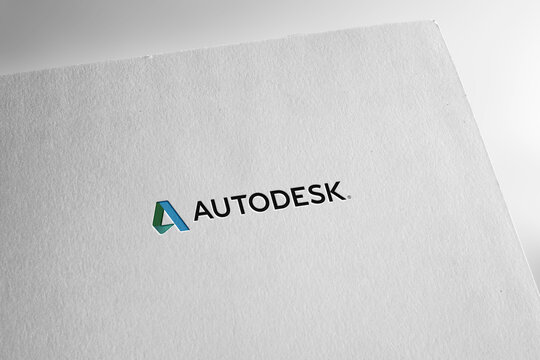 Autodesk logo editorial illustrative