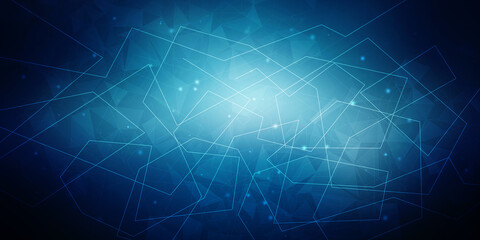 2d illustration Abstract futuristic electronic circuit technology background