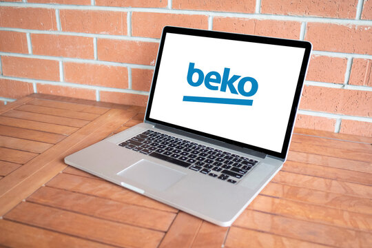 beko logo editorial illustrative, on screen