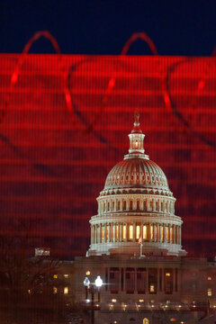 Security at the US Capitol the day after Inauguration.