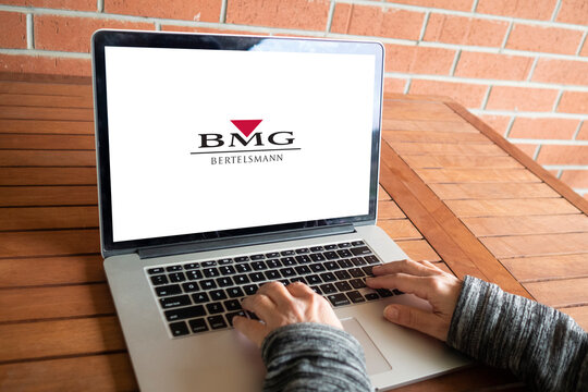 BMG Bertelsmann Logo Editorial Illustrative, On Screen