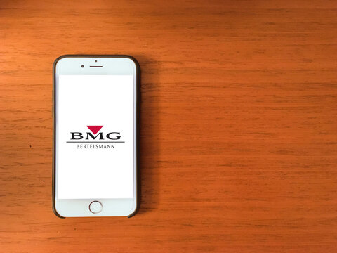 BMG Bertelsmann Logo Editorial Illustrative, On Screen