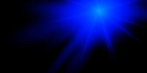 Blue glowing light effect isolated on background. Glow light effect