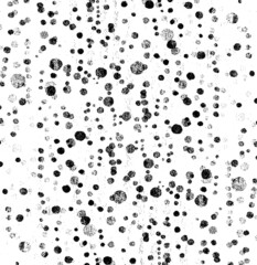 Rough, irregular texture composed of monochrome geometric elements. Overlay distressed grunge background. Abstract vector illustration. Isolated on white background. EPS10