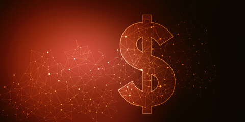 2d rendering usd Dollar symbol 