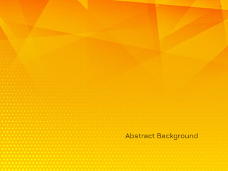 Yellow color modern polygonal design background
