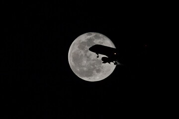 月, 夜, 空, 空間, 全部, 天文学, 月の, コップ座, 惑星, 黒, 暗い, 満月,...