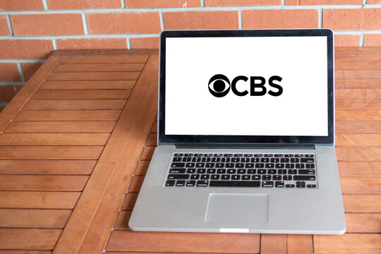 CBS logo editorial illustrative, on screen