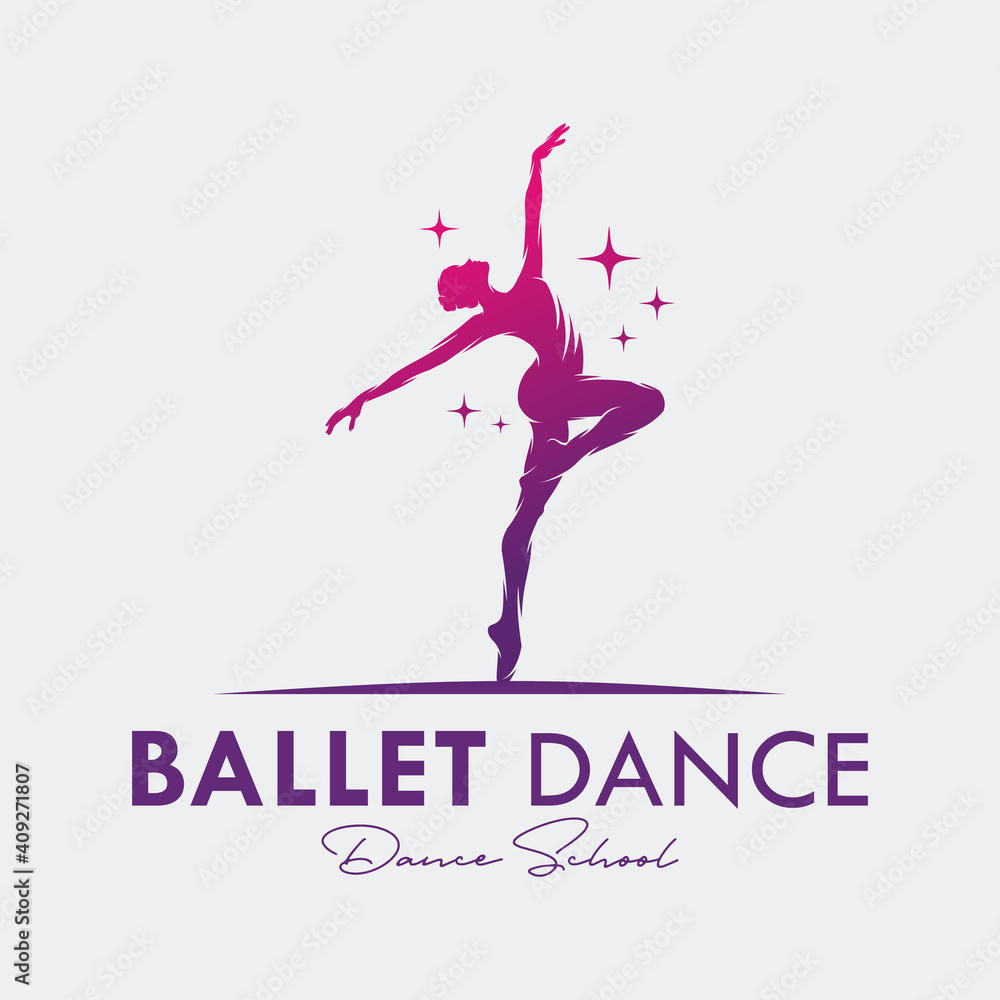 Sticker Logo for a ballet or dance studio