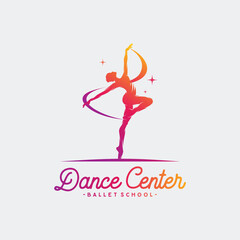 Logo for a ballet or dance studio