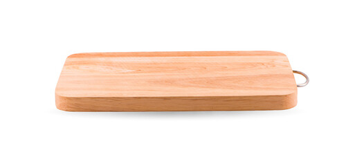Wood cutting board isolated on white background