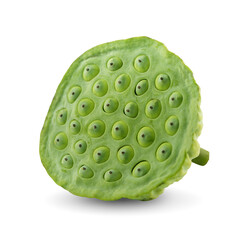 Lotus seeds isolated on white background