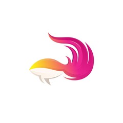 Betta fish logo design