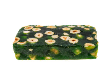 turkish marmalade with nuts isolated