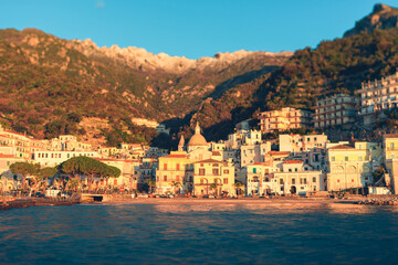 Village of Cetara in Amalfi Coast Italy