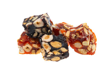 turkish marmalade with nuts isolated