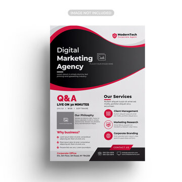 Digital business marketing flyer