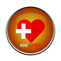 love icon in trendy isolated background. Page symbol love icon for your website design Clock icon logo, app, UI. Clock icon Vector illustration, EPS10.