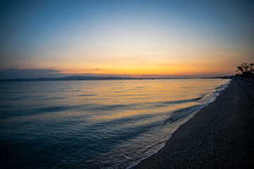 Landscape at the sea in Greece