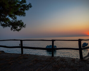 Landscape at the sea in Greece