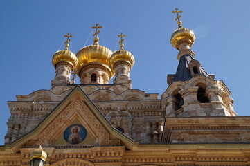 Obraz premium The Church of St Mary Magdalene in Gethsemane 