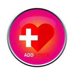 love icon in trendy isolated background. Page symbol love icon for your website design Clock icon logo, app, UI. Clock icon Vector illustration, EPS10.