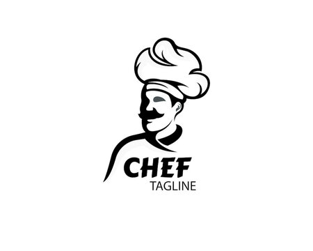 chef logo chef simple logo design