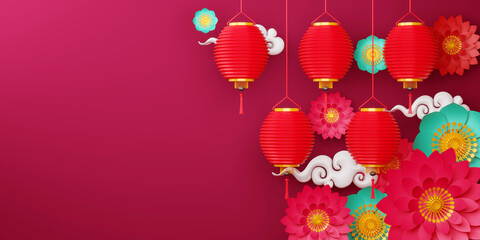 Chinese new year, Happy new year with traditional sign.