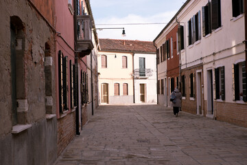 Fototapeta na wymiar Murano island, Venice, During the covid 19